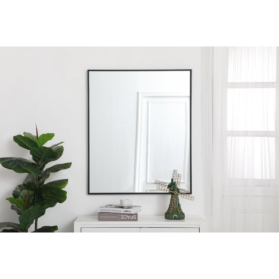 Elegant Wall Mirror - Black, L 36" (MR43036BK)