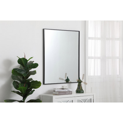 Elegant Wall Mirror - Black, L 36" (MR43036BK)