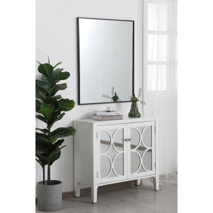 Elegant Wall Mirror - Black, L 36" (MR43036BK)