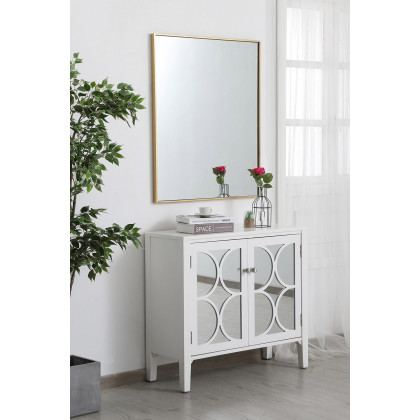 Elegant Wall Mirror - Brass, L 36" (MR43036BR)