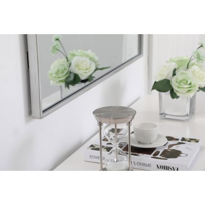 Elegant Wall Mirror - Silver, L 36" (MR43036S)
