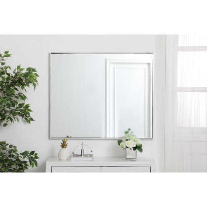 Elegant Wall Mirror - Silver, L 36" (MR43036S)