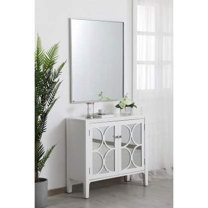 Elegant Wall Mirror - Silver, L 36" (MR43036S)