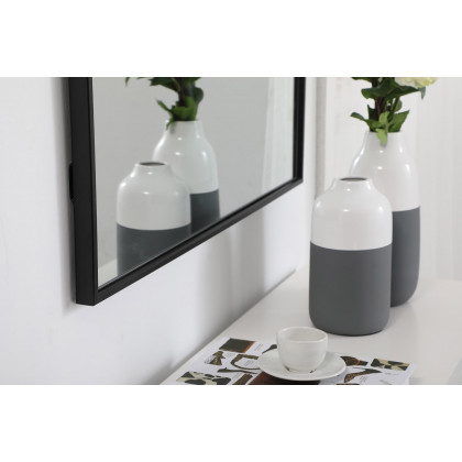 Elegant Wall Mirror - Black, L 40" (MR43040BK)