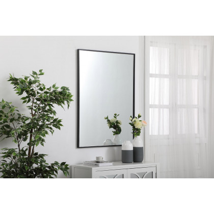 Elegant Wall Mirror - Black, L 40" (MR43040BK)