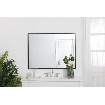 Elegant Wall Mirror - Black, L 40" (MR43040BK)