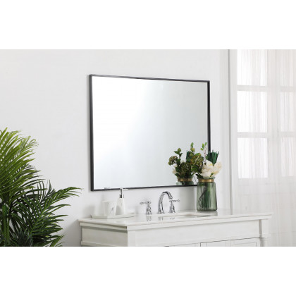 Elegant Wall Mirror - Black, L 40" (MR43040BK)