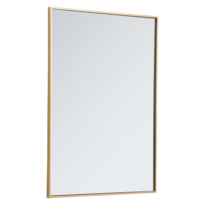 Elegant Wall Mirror - Brass, L 40" (MR43040BR)