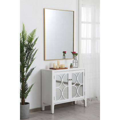 Elegant Wall Mirror - Brass, L 40" (MR43040BR)