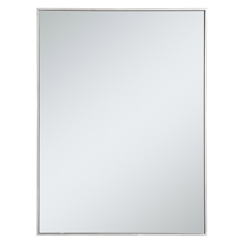 Elegant Wall Mirror - Silver, L 40" (MR43040S)