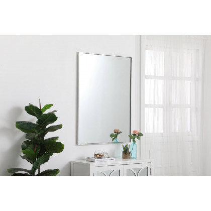 Elegant Wall Mirror - Silver, L 40" (MR43040S)