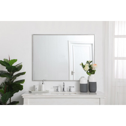 Elegant Wall Mirror - Silver, L 40" (MR43040S)