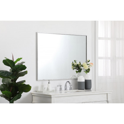 Elegant Wall Mirror - Silver, L 40" (MR43040S)