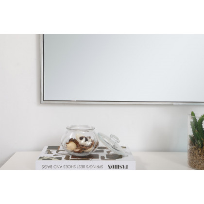 Elegant Wall Mirror - Silver, L 40" (MR43040S)