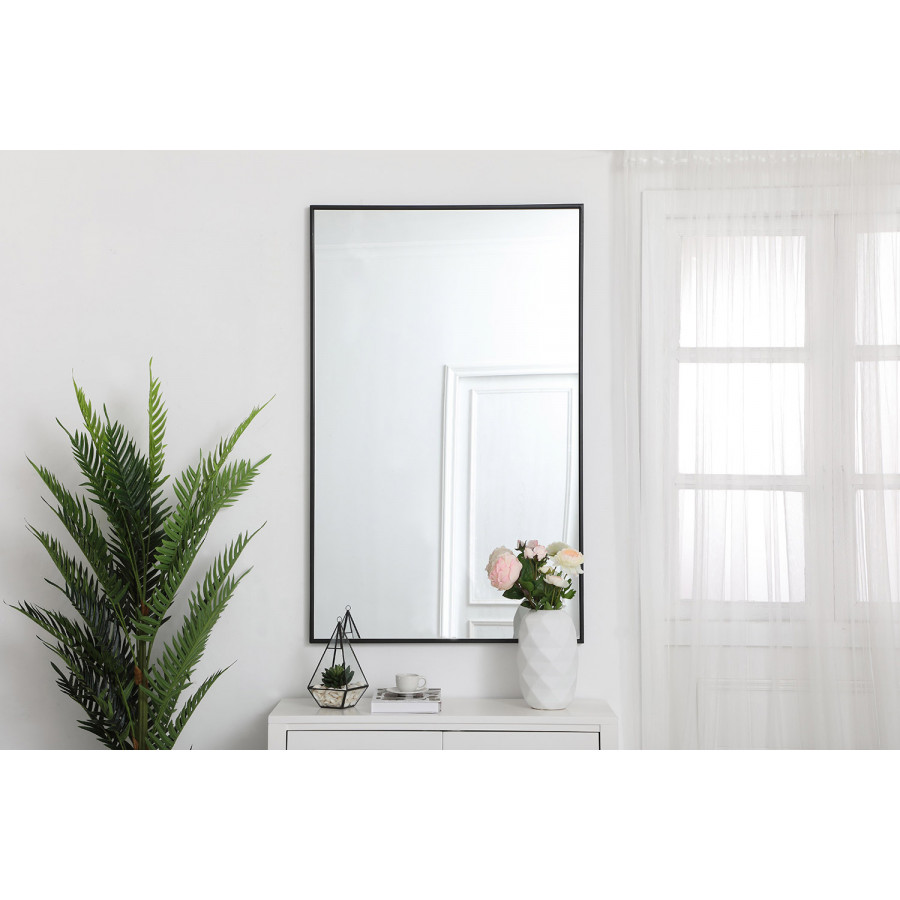 Elegant Wall Mirror - Black, L 48" (MR43048BK)