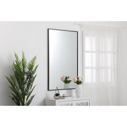Elegant Wall Mirror - Black, L 48" (MR43048BK)