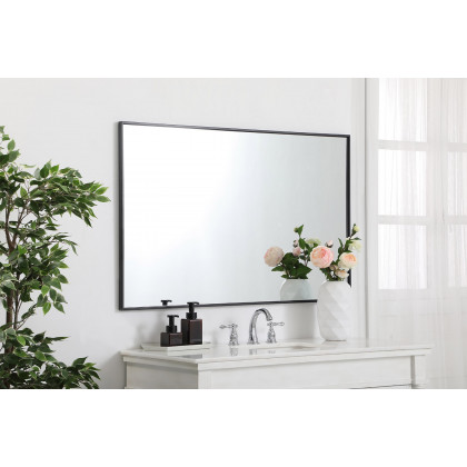 Elegant Wall Mirror - Black, L 48" (MR43048BK)
