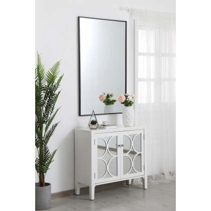 Elegant Wall Mirror - Black, L 48" (MR43048BK)