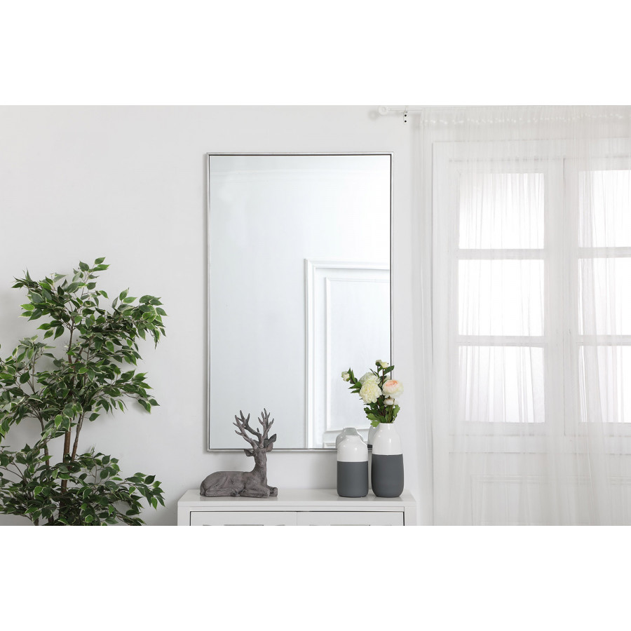 Elegant Wall Mirror - Silver, L 48" (MR43048S)