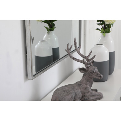 Elegant Wall Mirror - Silver, L 48" (MR43048S)