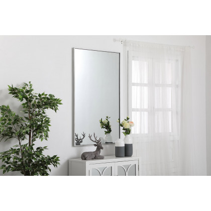 Elegant Wall Mirror - Silver, L 48" (MR43048S)