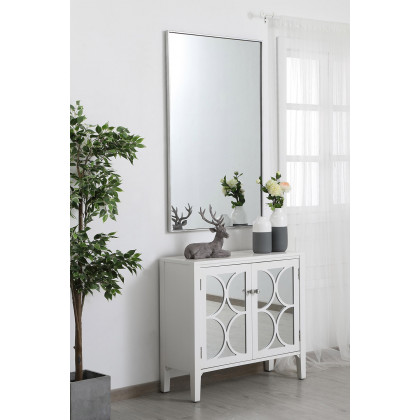 Elegant Wall Mirror - Silver, L 48" (MR43048S)