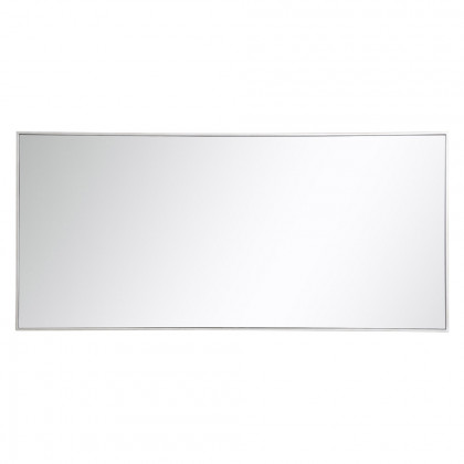 Elegant 30" Metal Frame Rectangle Mirror - Silver (MR43060S)