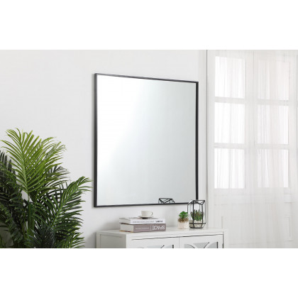 Elegant Wall Mirror - Black, L 36" (MR43636BK)