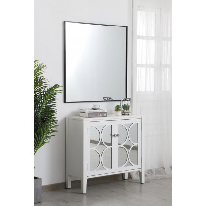 Elegant Wall Mirror - Black, L 36" (MR43636BK)