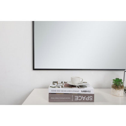 Elegant Wall Mirror - Black, L 36" (MR43636BK)