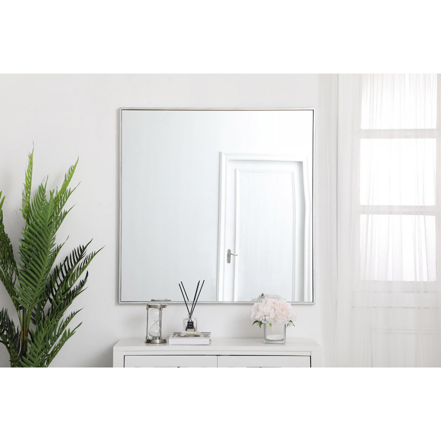 Elegant Wall Mirror - Silver, L 36" (MR43636S)