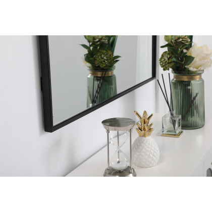 Elegant Wall Mirror - Black, L 40" (MR43640BK)