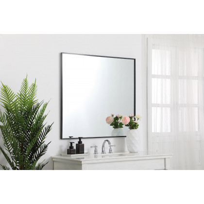 Elegant Wall Mirror - Black, L 40" (MR43640BK)