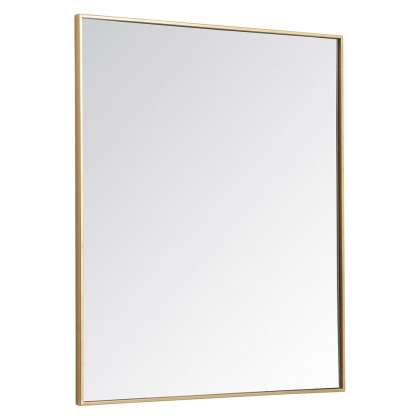 Elegant Wall Mirror - Brass, L 40" (MR43640BR)