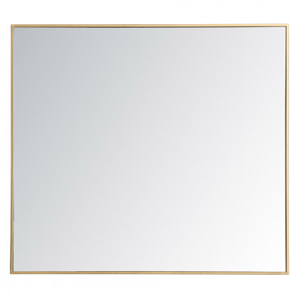 Elegant Wall Mirror - Brass, L 40" (MR43640BR)