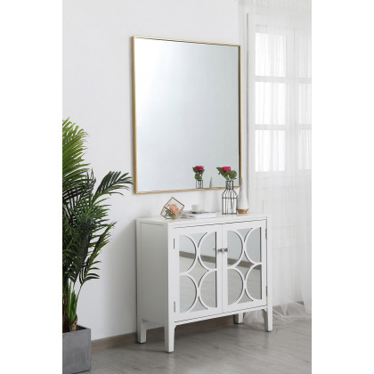 Elegant Wall Mirror - Brass, L 40" (MR43640BR)