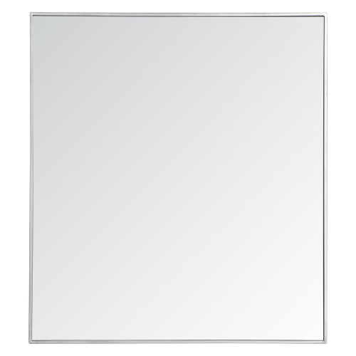 Elegant Wall Mirror - Silver, L 40" (MR43640S)