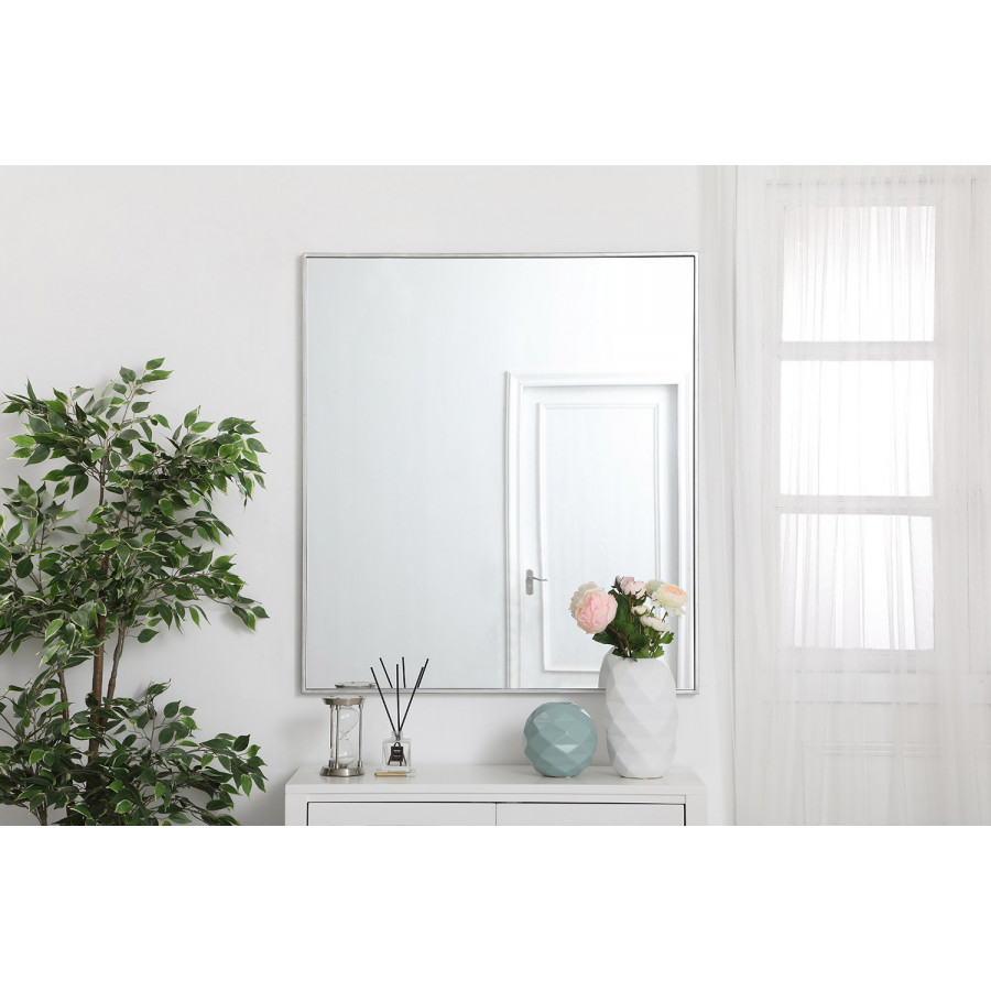 Elegant Wall Mirror - Silver, L 40" (MR43640S)