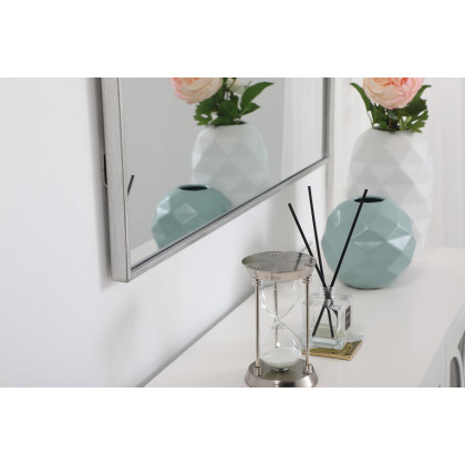 Elegant Wall Mirror - Silver, L 40" (MR43640S)