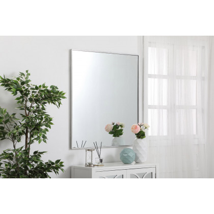 Elegant Wall Mirror - Silver, L 40" (MR43640S)
