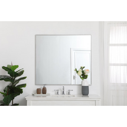 Elegant Wall Mirror - Silver, L 40" (MR43640S)