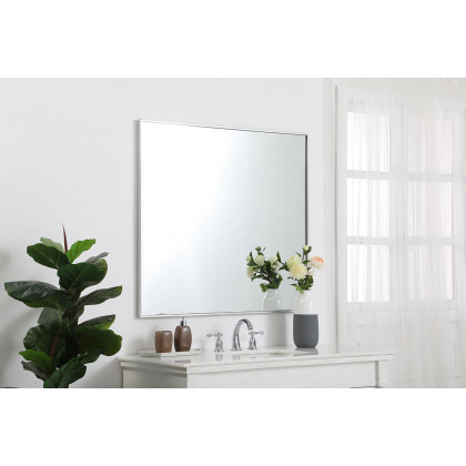 Elegant Wall Mirror - Silver, L 40" (MR43640S)