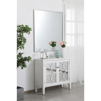 Elegant Wall Mirror - Silver, L 40" (MR43640S)