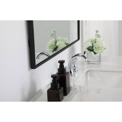 Elegant Wall Mirror - Black, L 48" (MR43648BK)