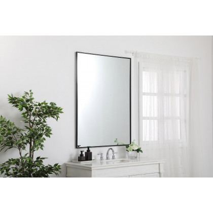 Elegant Wall Mirror - Black, L 48" (MR43648BK)