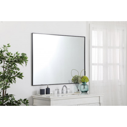 Elegant Wall Mirror - Black, L 48" (MR43648BK)
