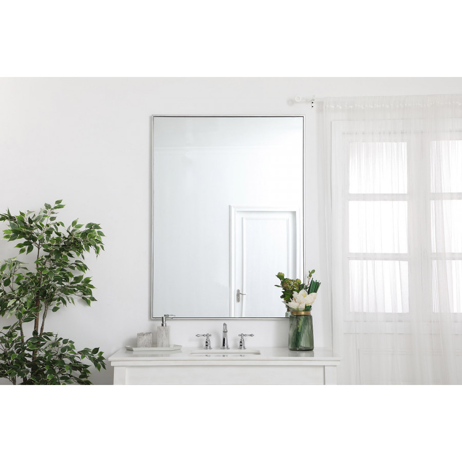 Elegant Wall Mirror - Silver, L 48" (MR43648S)