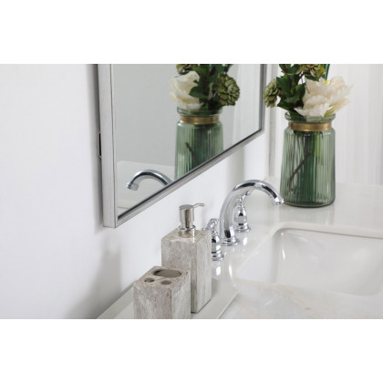Elegant Wall Mirror - Silver, L 48" (MR43648S)