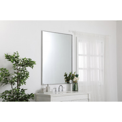 Elegant Wall Mirror - Silver, L 48" (MR43648S)