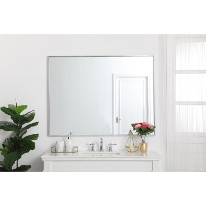 Elegant Wall Mirror - Silver, L 48" (MR43648S)